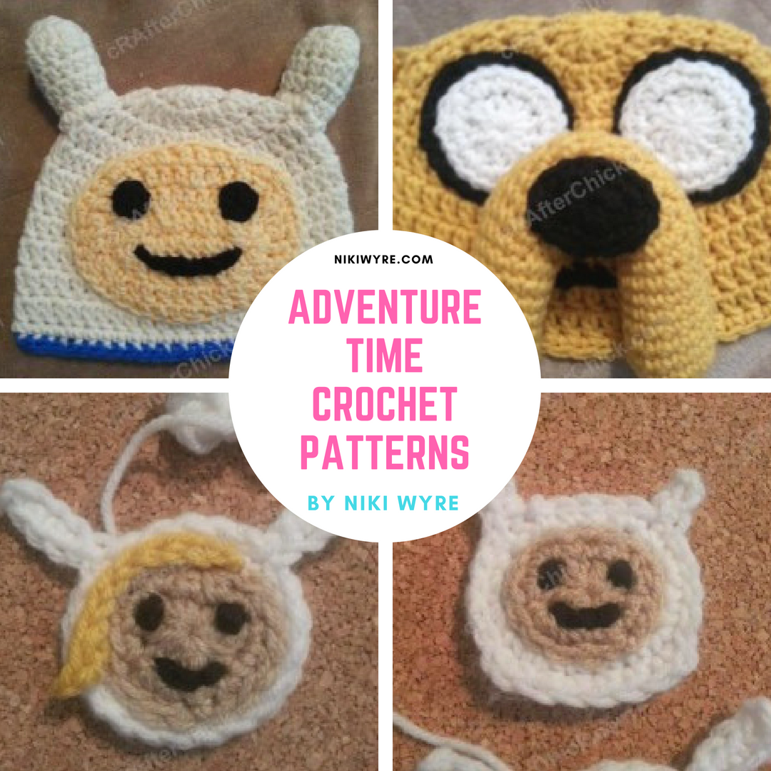 Adventure Time Crochet Hats and Appliques - Niki Wyre